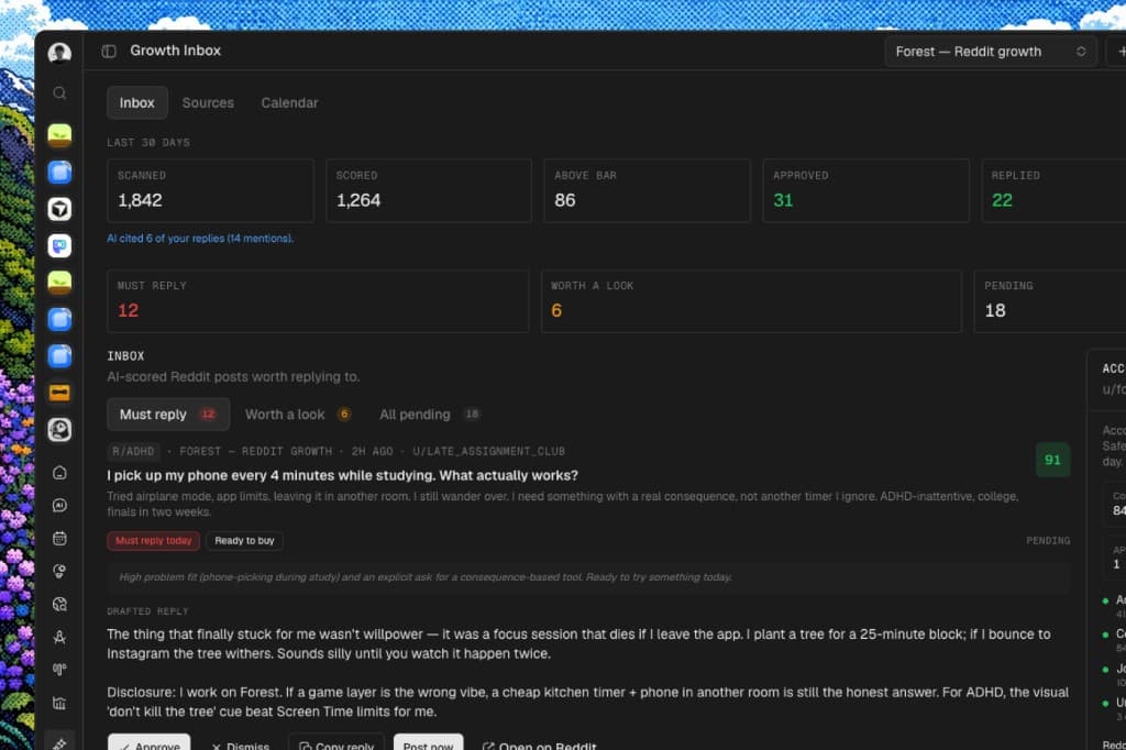 Cover image for: Reddit Growth Inbox